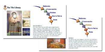 The Tile Library website - built 1999